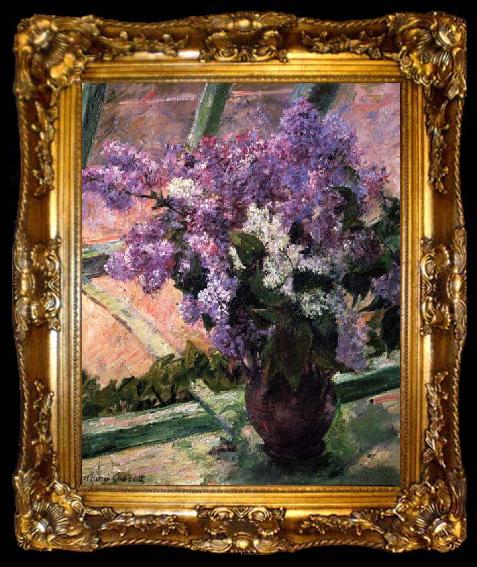 framed  Mary Cassatt Lilacs in a Window, ta009-2